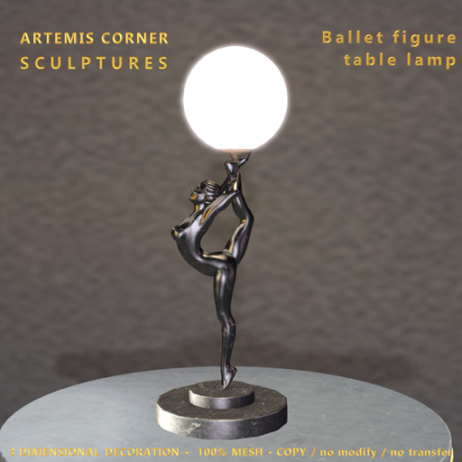 *AC* Ballet figure table lamp 