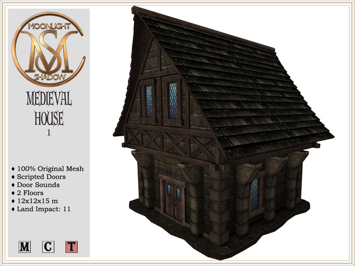 [MoonSha] Medieval House - 1  (Boxed)