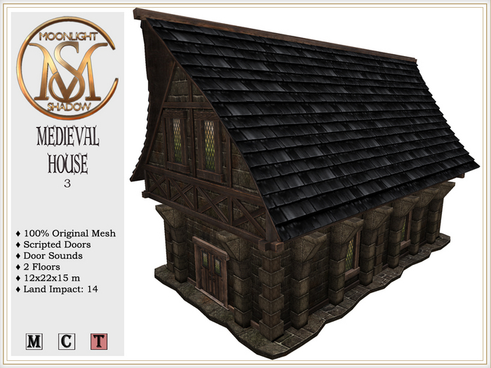 [MoonSha] Medieval House - 3 (Boxed)