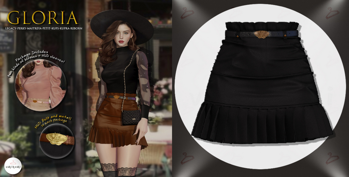 BLACK skirt  VAKI KVAKI ~Gloria~