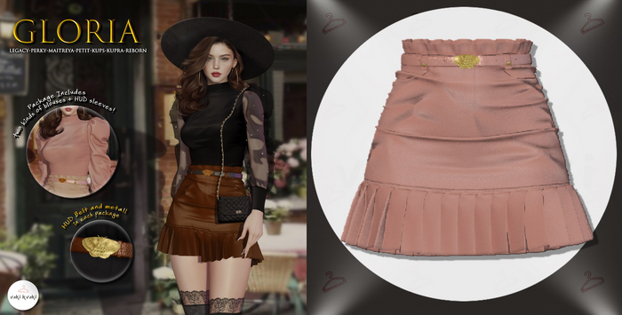 dusty rose skirt  VAKI KVAKI ~Gloria~