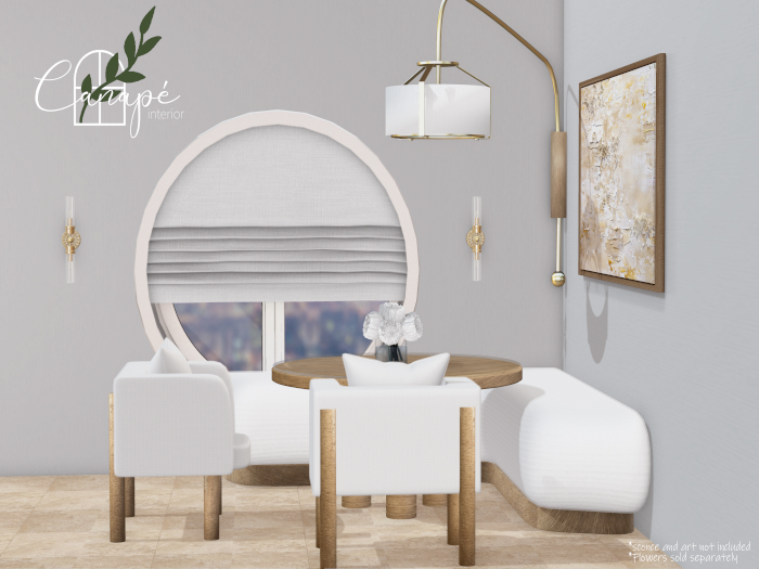 [Canape] Braxton Breakfast Nook (Oak) 