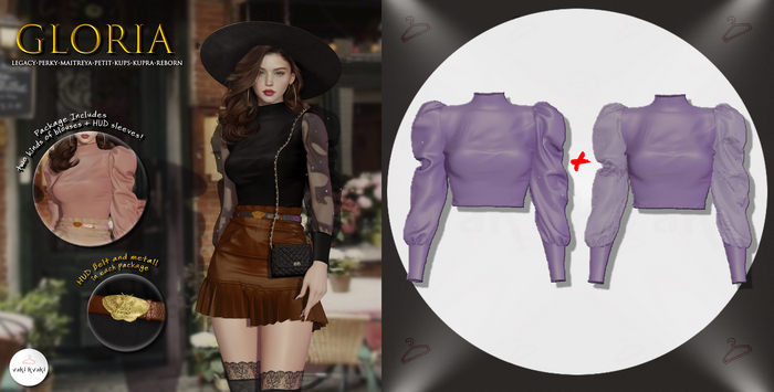 LAVANDER blouse VAKI KVAKI ~Gloria~