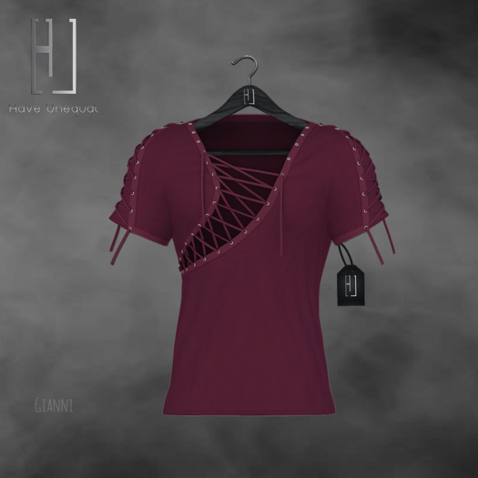 [HU] Eaton Shirt_Wine_Gianni_bag