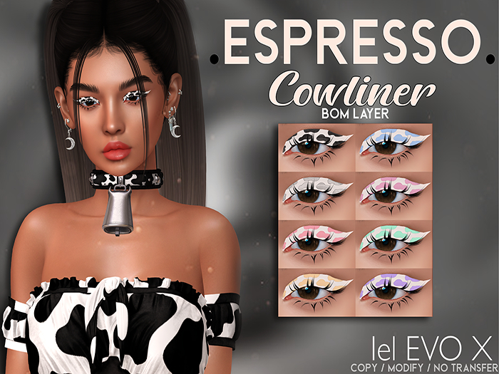 .espresso. cowliner graphic liner Lelutka EvoX BOM