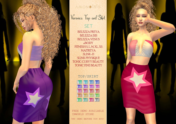 Veronica Top and skirt by AmonIris