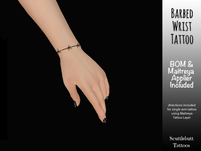 .::Scuttlebutt::. Barbed Wrist Tattoo