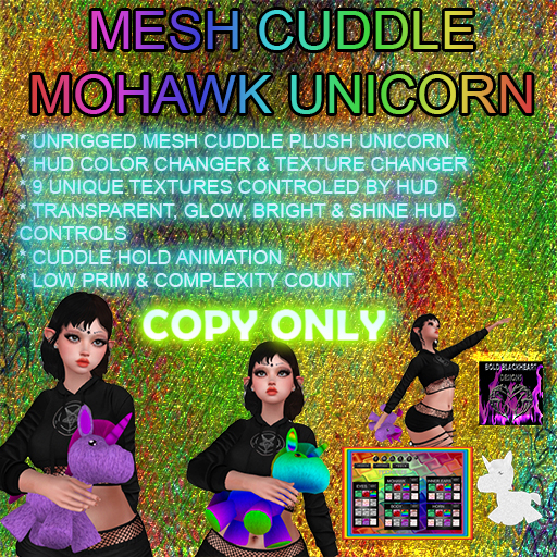 BBD - Mesh Cuddle Mohawlk Unicorn