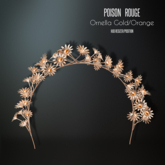 POISON ROUGE Ornella Tiara - Gold / Orange 