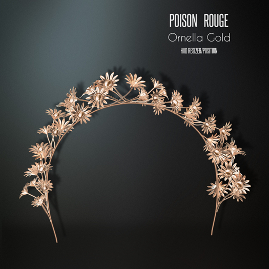 POISON ROUGE Ornella Tiara - Gold