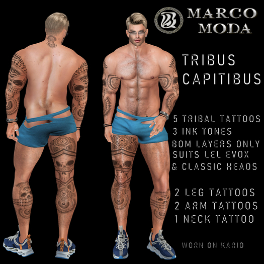 MM TRIBUS CAPITIBUS TATTOO SET BOM