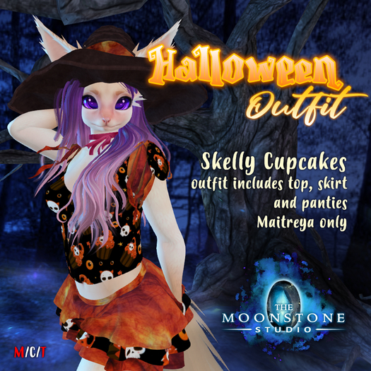 {:: TMS ::} Halloween Skelly Cupcake Outfit :: Maitreya [BOX]