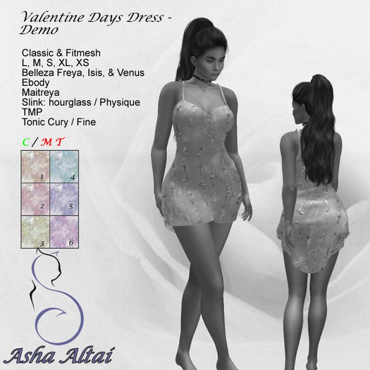 AA - V-Day Dress Glitter - DEMO