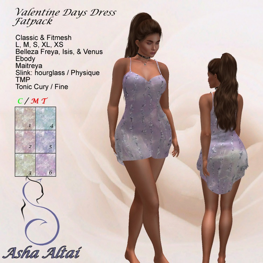 AA - V-Day Dress Glitter - FatPack