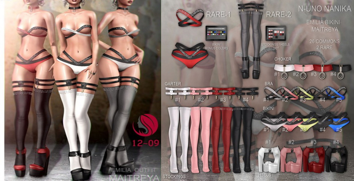 N-Uno & Nanika // Emilia Stockings // White // Maitreya