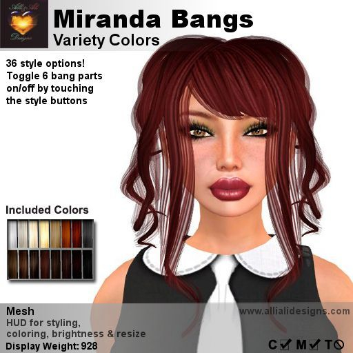 A&A Miranda Bangs Variety Colors
