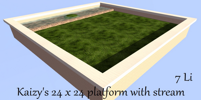 Kaizy's platform 24x24 Peach w/stream