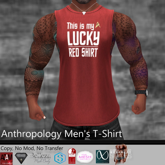 This is my lucky red shirt Men's T-Shirt (MATL)