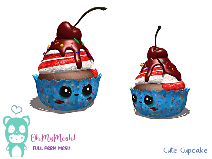 OhMyMesh! Cute Cupcake - Full Perm Mesh