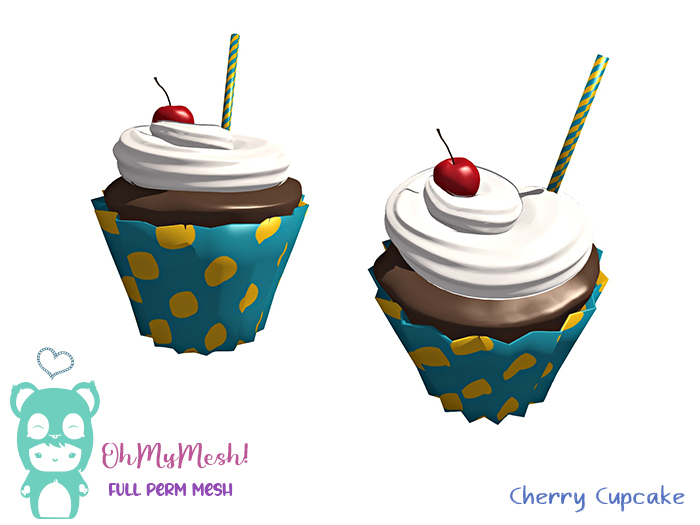 OhMyMesh! Cherry Cupcake  - Full Perm Mesh