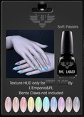 L'Emporio&PL::*Short Claws*:: -Soft Pastels- Texture HUD-