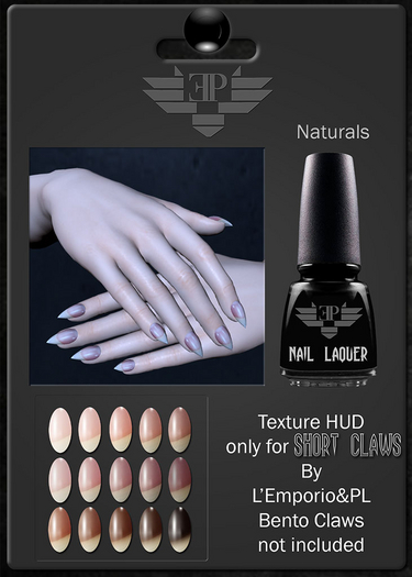 L'Emporio&PL::*Short Claws*:: -Naturals- Texture HUD-