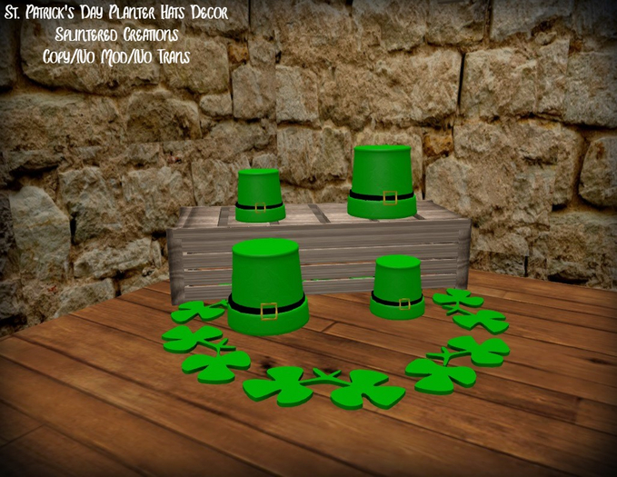 SC: St. Patrick's Day Planter Hats