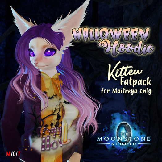 {:: TMS ::} Halloween Hoodie Kitten :: Maitreya FATPACK [BOX]