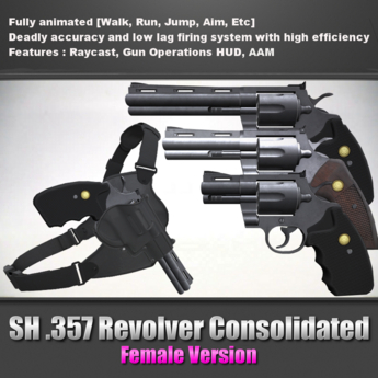 Revolver Lady Version Second Life Marketplace - SH .357 Revolver Consolidated (Female Version)