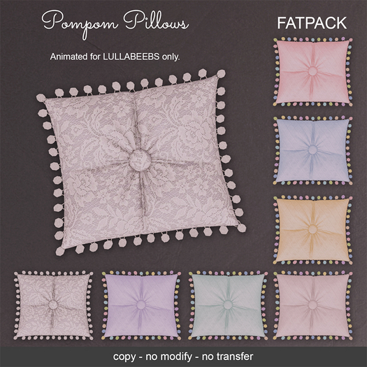 LeMomo: Pompom Pillows - FATPACK [LullaBeebs]