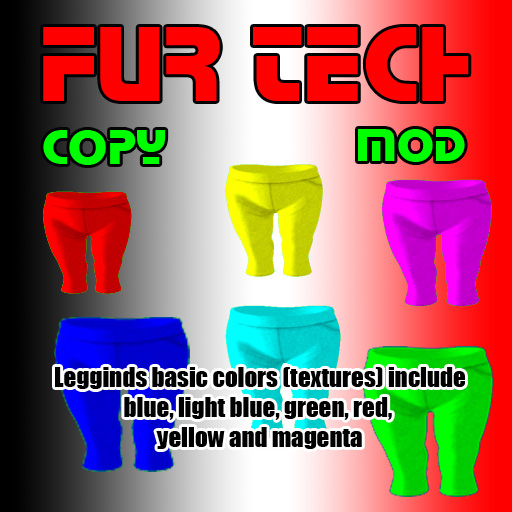 [Fur Tech] Puchimono Leggings Basic Colors