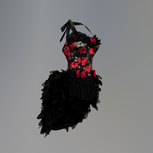 Red Valentine Roses Belleza Corset