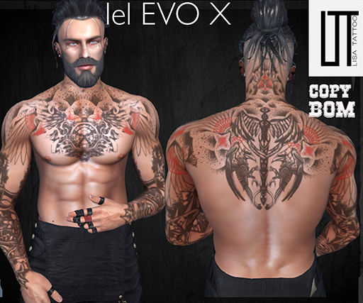 **LisaTattoo pack "man 4"evox