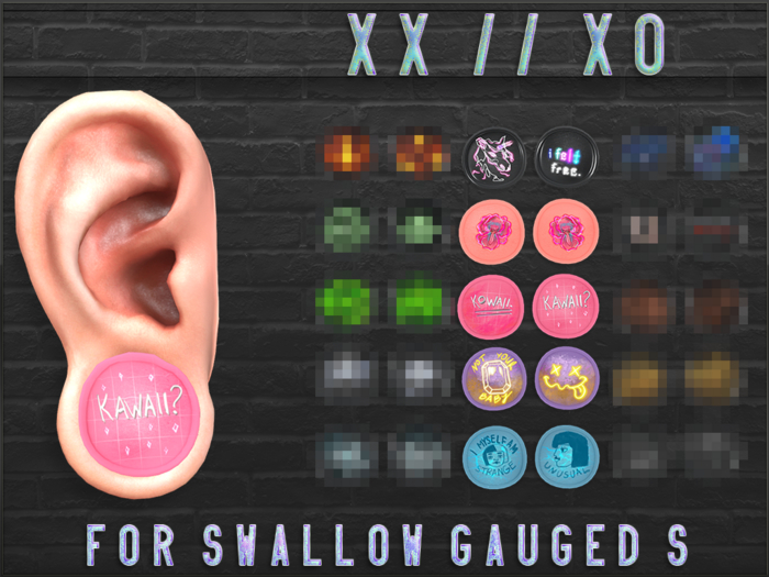 xx // xo Plug Em Swallow S Ears - PASTEL PACK {ADD}
