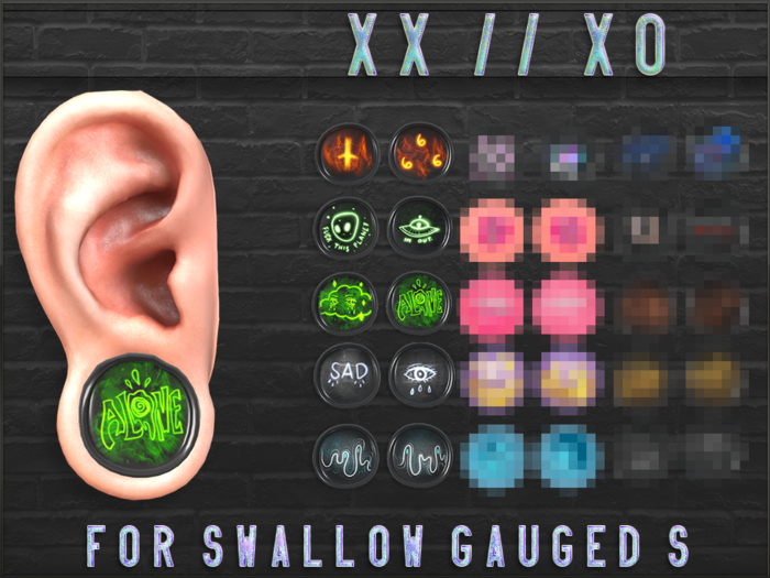 xx // xo Plug Em Swallow S Ears - DARK PACK {ADD}
