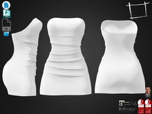 Dae Obj FBX For Female Strapless Wrinkled Mini Dress  Maitreya, Slink (Physique,Hourglass), Belleza