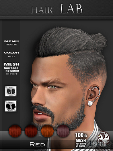 [//REBIRTH/]-hair Lab-Red