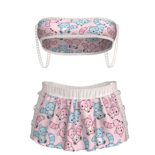 [Pawesome!] Racoon Skirt & Top