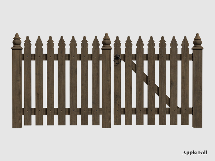 Apple Fall Queensland Fencing - Oiled Oak
