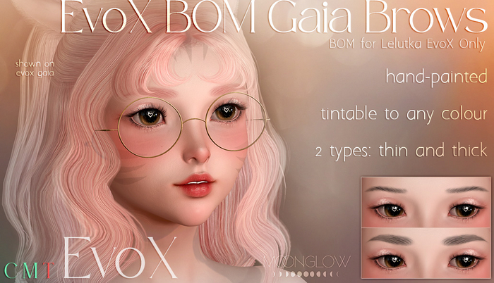 Moonglow - EvoX BOM Gaia Brows
