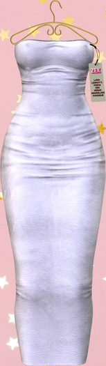 Becky Strapless Long Dress - Dove Leather