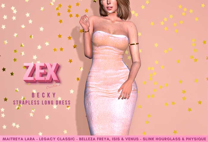 Becky Strapless Long Dress - Fat Pack