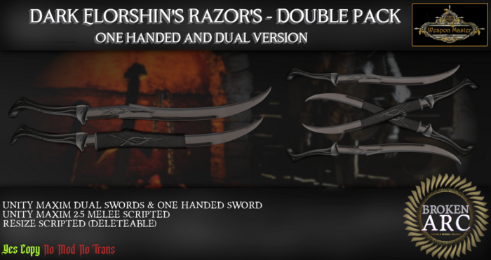 DARK Elorshin's Razors DOUBLE PACK (UM v2.5 Boxed) V2