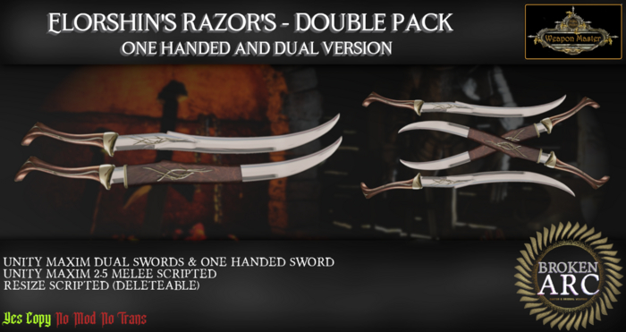 Elorshin's Razors DOUBLE PACK (UM v2.5 Boxed) V2