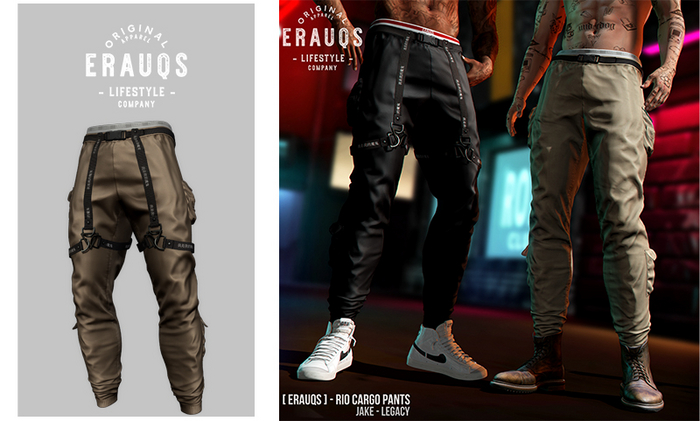 [ ERAUQS ] - Rio Cargo Pants - 01