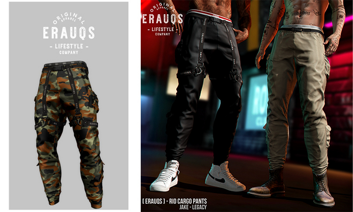 [ ERAUQS ] - Rio Cargo Pants - 06