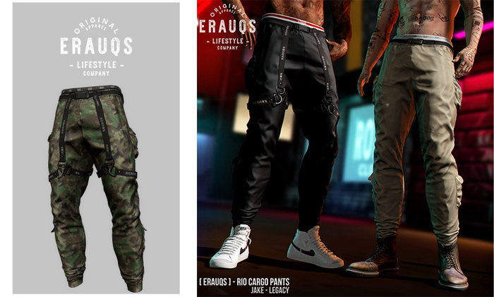 [ ERAUQS ] - Rio Cargo Pants - 10