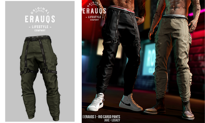 [ ERAUQS ] - Rio Cargo Pants - 11