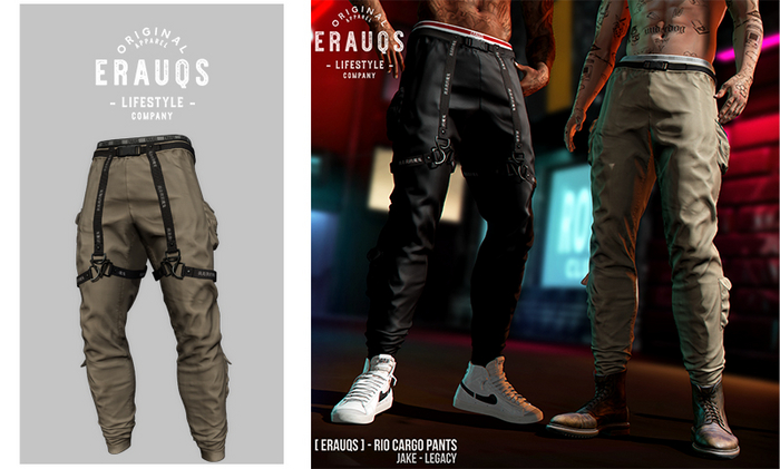 [ ERAUQS ] - Rio Cargo Pants - 12