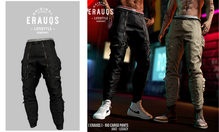 [ ERAUQS ] - Rio Cargo Pants - 13